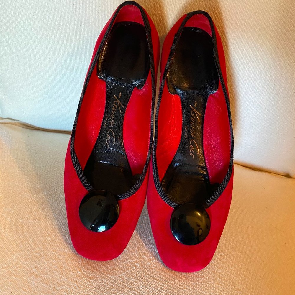 Kenneth Cole New York Red Suede Flats